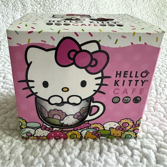 HELLO KITTY CAFE mug donuts graphics coffee tea cup donut graphic on inner base - Picture 6 of 11